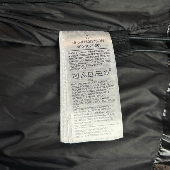 Banana Republic Estrella Quilted Puffer Jacket Black Size Large - Picture 5 of 8